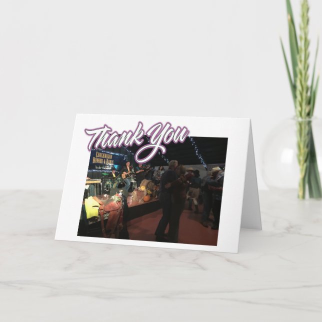 Fügen Sie Ihr Foto danke Karte (Vorderseite)