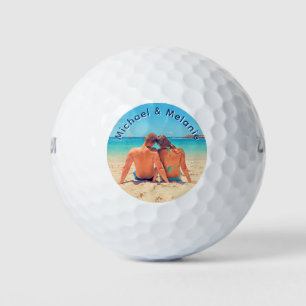 Fügen Sie Ihr Foto Golfbälle Stempel Geschenk Benu