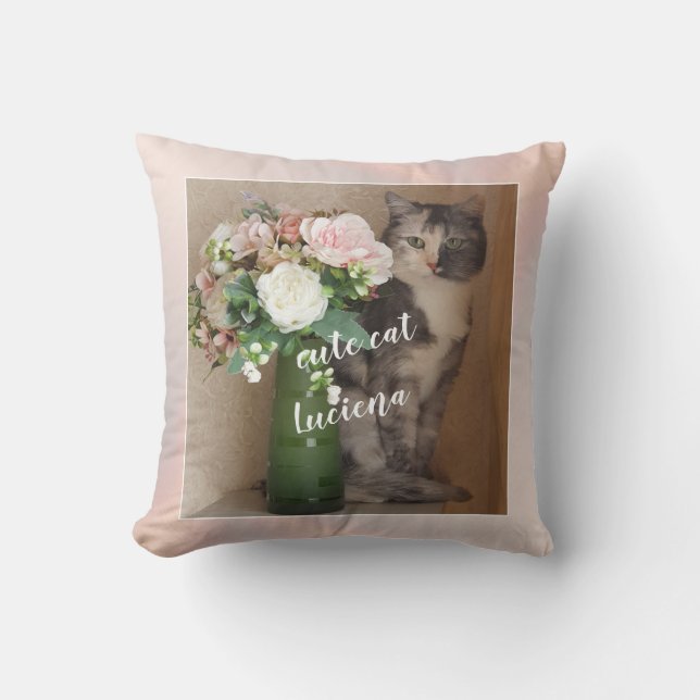 Fügen Sie Ihr Foto hinzu, Personalisiert Kissen (Vorderseite)