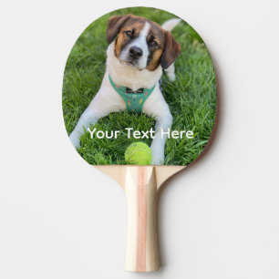 Fügen Sie Ihr Foto Hund Foto Kinder Foto Familienf Tischtennis Schläger