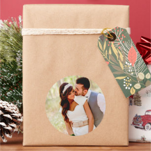 Fügen Sie Ihr Foto Klassischer runder Aufkleber hi