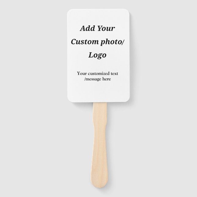 Fügen Sie Ihr Foto-Logo individuell Ihren Text mod Fächer (Vorderseite)