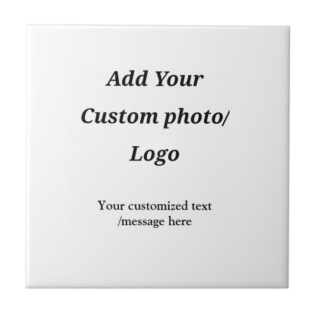Fügen Sie Ihr Foto-Logo individuell Ihren Text mod Fliese (Vorderseite)