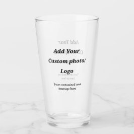 Fügen Sie Ihr Foto-Logo individuell Ihren Text mod Glas