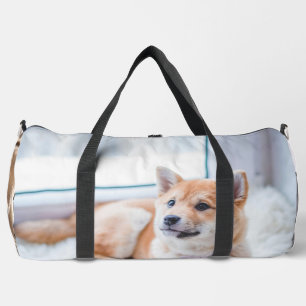 Fügen Sie Ihr Foto und Text hinzu 2-seitig angepas Duffle Bag