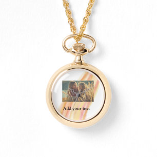 Fügen Sie Ihr Foto Weihnachten personalisiertes Wa Armbanduhr