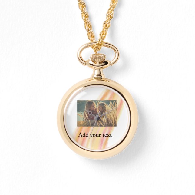 Fügen Sie Ihr Foto Weihnachten personalisiertes Wa Armbanduhr (Vorderseite)