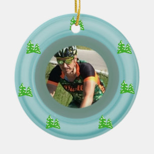 Fügen Sie Ihr Foto Weihnachtsbaum Keramik-Ornament Keramik Ornament