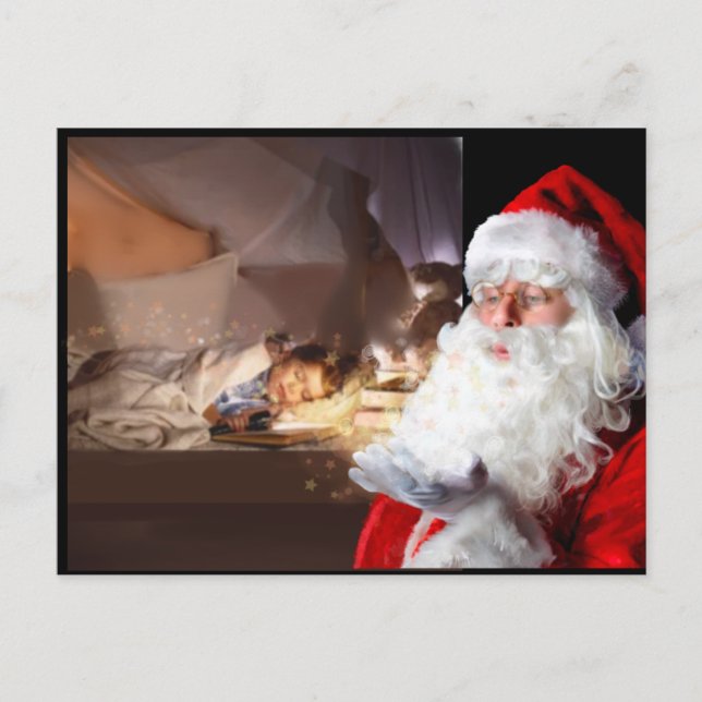 Fügen Sie Ihr Foto Weihnachtsfeiertag hinzu Ankündigungspostkarte (Vorderseite)