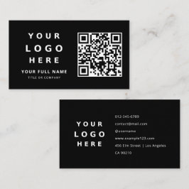 Fügen Sie Ihr individuelles Logo & QR-Code profess Visitenkarte
