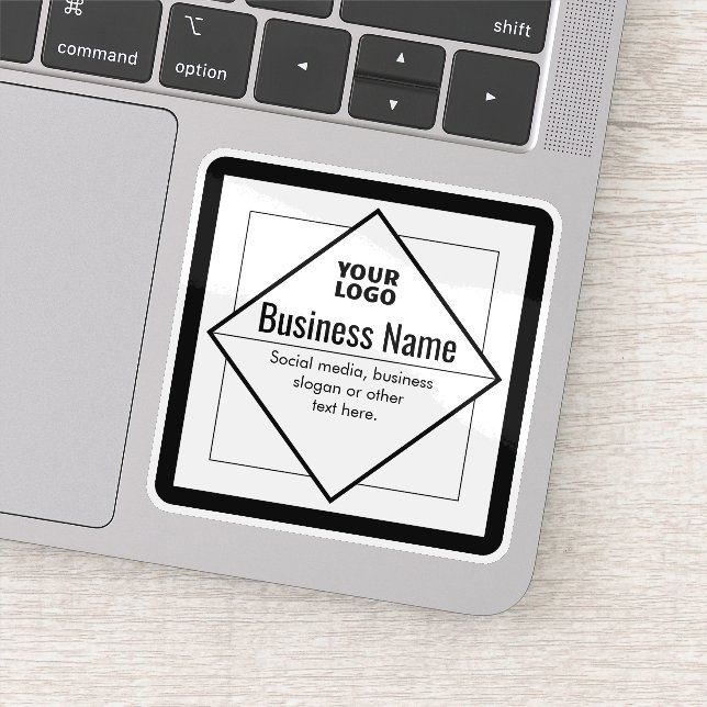 Fügen Sie Ihr Logo Anpassbare Vorlage Aufkleber (Detail)