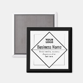 Fügen Sie Ihr Logo Anpassbare Vorlage Magnet