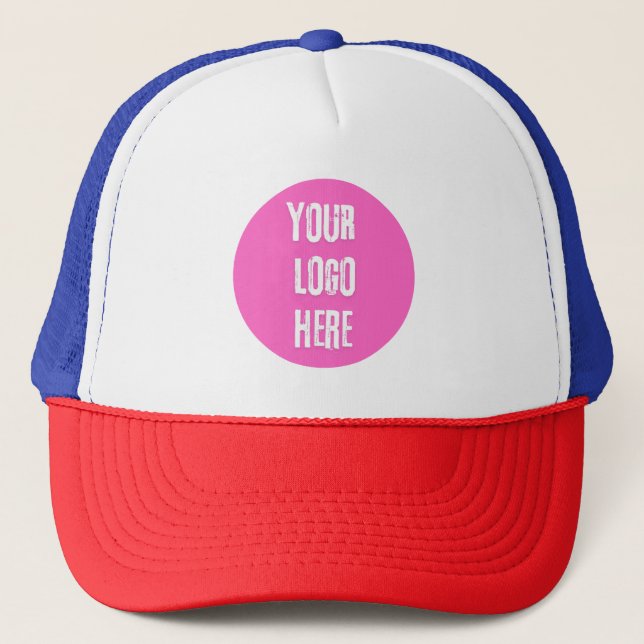 Fügen Sie Ihr Logo Baseball & Trucker Hats hinzu Truckerkappe (Vorderseite)
