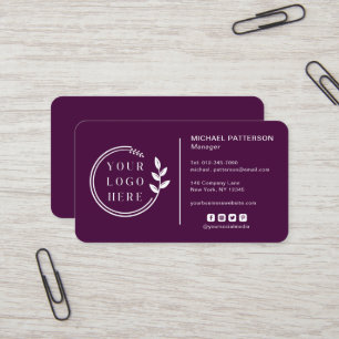 Fügen Sie Ihr Logo Corporate QR-Code Kontakt Visitenkarte