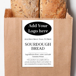 Fügen Sie Ihr Logo Cottage Bakery Produktlabel CB1 Lebensmitteletikett
