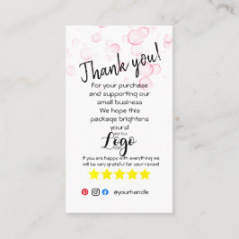 Fügen Sie Ihr LOGO danken, dass Sie einfügen Karte