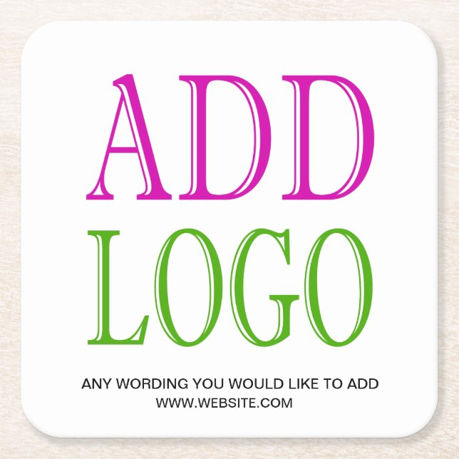 FÜGEN SIE IHR LOGO DIESEM UNTERSETZER HINZU (Vorderseite)