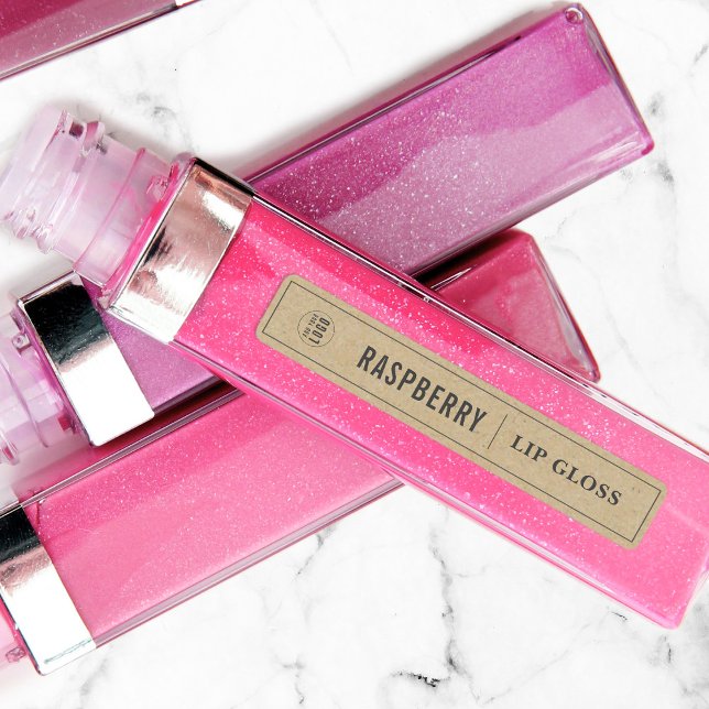 Fügen Sie Ihr Logo dunkelgraue Grenze fett Kraft-P Etiketten (Von Creator hochgeladen)