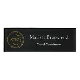 Fügen Sie Ihr Logo Einfache Name des Mitarbeiters  Namenschild