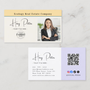Fügen Sie Ihr Logo & Foto hinzu   Agent  Visitenkarte