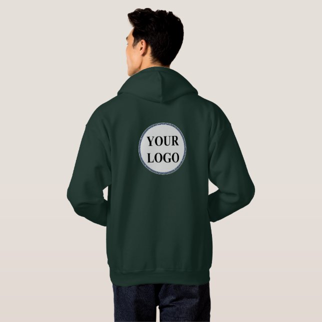 FÜGEN SIE IHR LOGO HIER HINZU HOODIE (Schwarz voll)