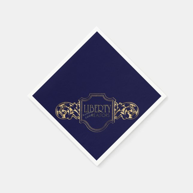 Fügen Sie Ihr Logo hinzu, ändern Sie die Hintergru Serviette (Ecke)