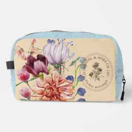 Fügen Sie Ihr Logo hinzu Klassisch Wasserfarbe flo Waschbeutel