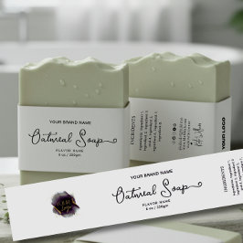 Fügen Sie Ihr Logo Homemade Soap Bauchband-Label h Einladungsbanderole