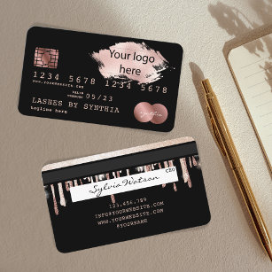 Fügen Sie Ihr Logo "Kreditkarte gestylt Dripping G Visitenkarte