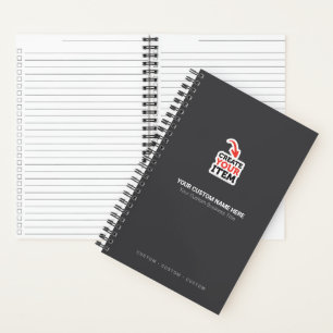 Fügen Sie Ihr Logo Minimalistisches Geschäft Mitar Notizbuch