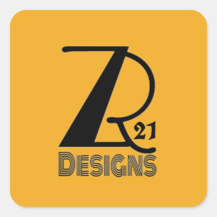 Fügen Sie Ihr Logo oder Ihre Marke hinzu. ZR21Desi Quadratischer Aufkleber