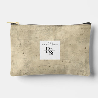 Fügen Sie Ihr Logo Trendwood Hintergrund natürlich Zubehörtasche