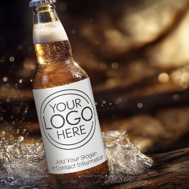 Fügen Sie Ihr Logo-Unternehmen Minimalistisch hinz Bierflaschenetikett