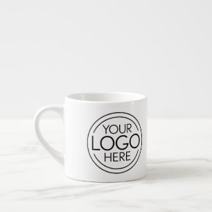 Fügen Sie Ihr Logo-Unternehmen Minimalistisch hinz Espressotasse