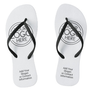 Fügen Sie Ihr Logo-Unternehmen Minimalistisch hinz Flip Flops