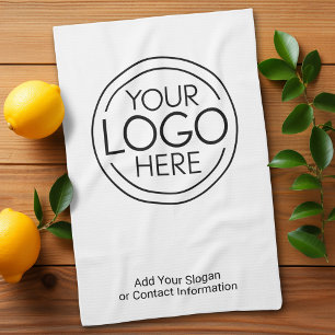 Fügen Sie Ihr Logo-Unternehmen Minimalistisch hinz Geschirrtuch