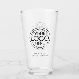 Fügen Sie Ihr Logo-Unternehmen Minimalistisch hinz Glas