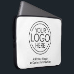 Fügen Sie Ihr Logo-Unternehmen Minimalistisch hinz Laptopschutzhülle<br><div class="desc">Diese Logoschläuche sind einfach in der Gestaltung und eignen sich perfekt für ein Büro- oder Präsentationsgeschenk. Sie können die Hintergrundfarbe so ändern, dass sie der Farbe entspricht, die mit Ihrem Firmenlogo koordiniert wird. Die zusätzlichen Typenreihen können für Firmenkontaktdaten oder für einen Ort zum Hinzufügen eines besonderen Anlasses verwendet werden -...</div>