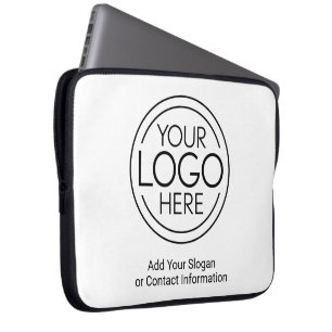 Fügen Sie Ihr Logo-Unternehmen Minimalistisch hinz Laptopschutzhülle