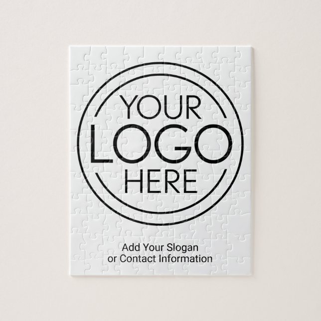 Fügen Sie Ihr Logo-Unternehmen Minimalistisch hinz Puzzle (Vertikal)