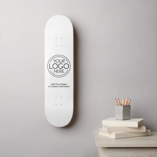 Fügen Sie Ihr Logo-Unternehmen Minimalistisch hinz Skateboard (Wandkunst)