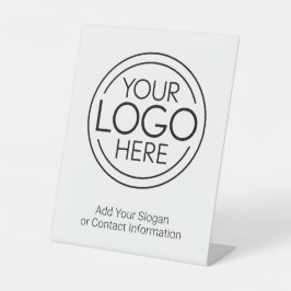 Fügen Sie Ihr Logo-Unternehmen Minimalistisch hinz Sockelschild