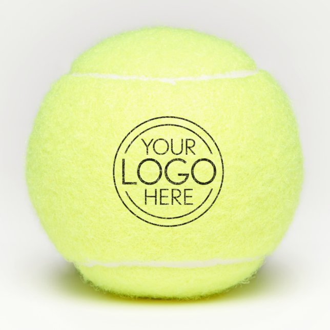 Fügen Sie Ihr Logo-Unternehmen Minimalistisch hinz Tennisbälle (Vorderseite)