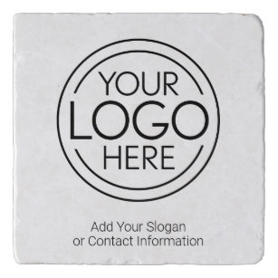 Fügen Sie Ihr Logo-Unternehmen Minimalistisch hinz Töpfeuntersetzer