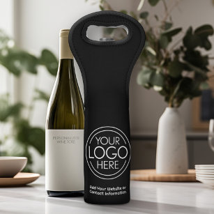 Fügen Sie Ihr Logo-Unternehmen Minimalistisch hinz Weintasche