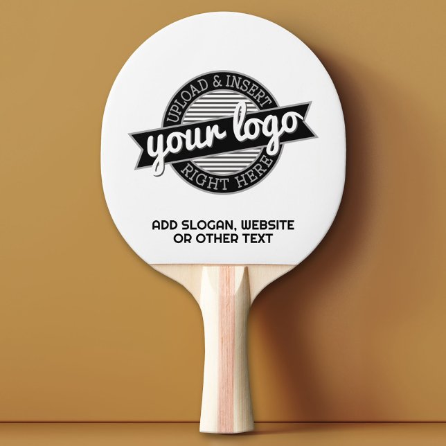 Fügen Sie Ihr Logo-Unternehmen Minimalistisch mit  Tischtennis Schläger (Custom Ping Pong Paddle)