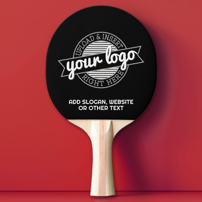 Fügen Sie Ihr Logo-Unternehmen Minimalistisch mit  Tischtennis Schläger (Custom Ping Pong Paddle)