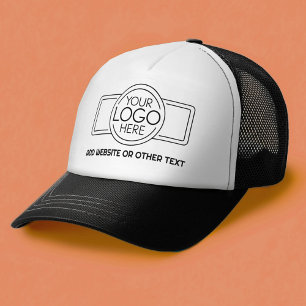 Fügen Sie Ihr Logo-Unternehmen Minimalistisch mit  Truckerkappe