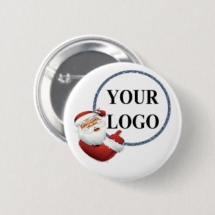 Fügen Sie Ihr Logo Weihnachten Urlaub Button