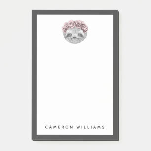 Fügen Sie Ihr Namens  Porträt des Post-it Klebezettel